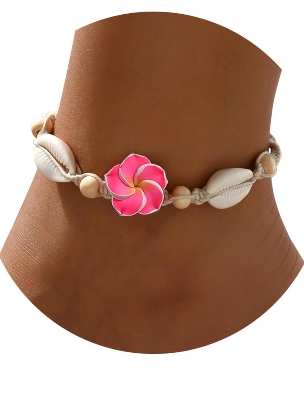 Pink Shell Flower Anklet - Women Jewelry